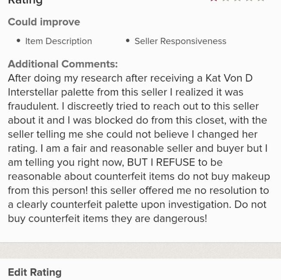 FAKEUP ALERT! List of Counterfeitters and Kat Von - Picture 5 of 8